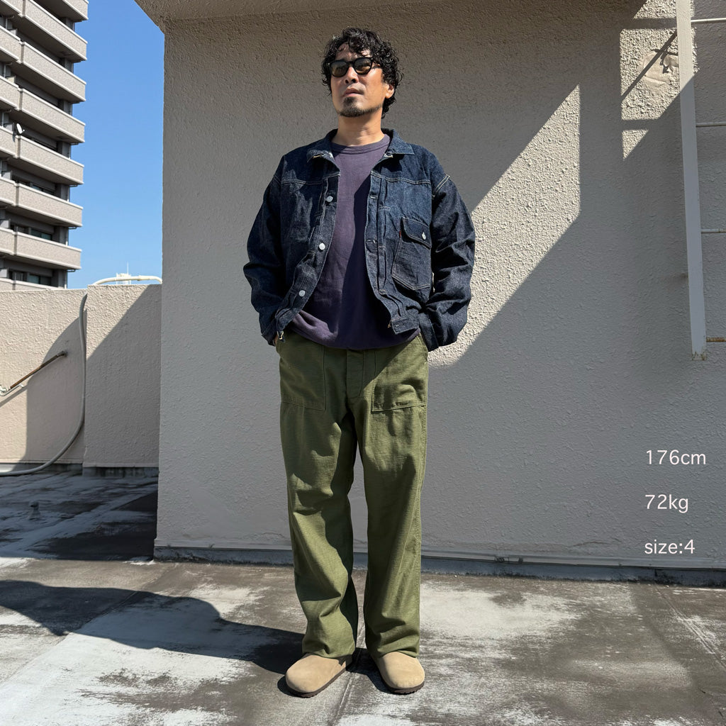 orSlow : VINTAGE FIT FATIGUE PANTS (DARK OLIVE) (03-V5002-77)