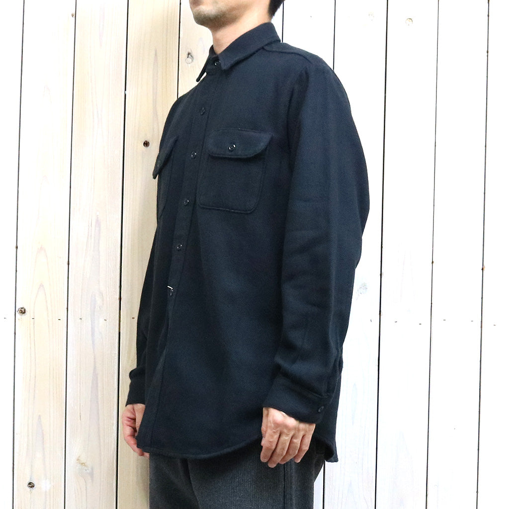 orSlow『VINTAGE FIT BLACK FLANNEL SHIRT』(BLACK)