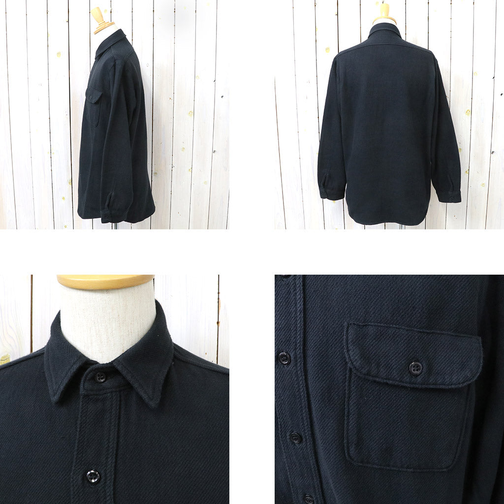 orSlow『VINTAGE FIT BLACK FLANNEL SHIRT』(BLACK)