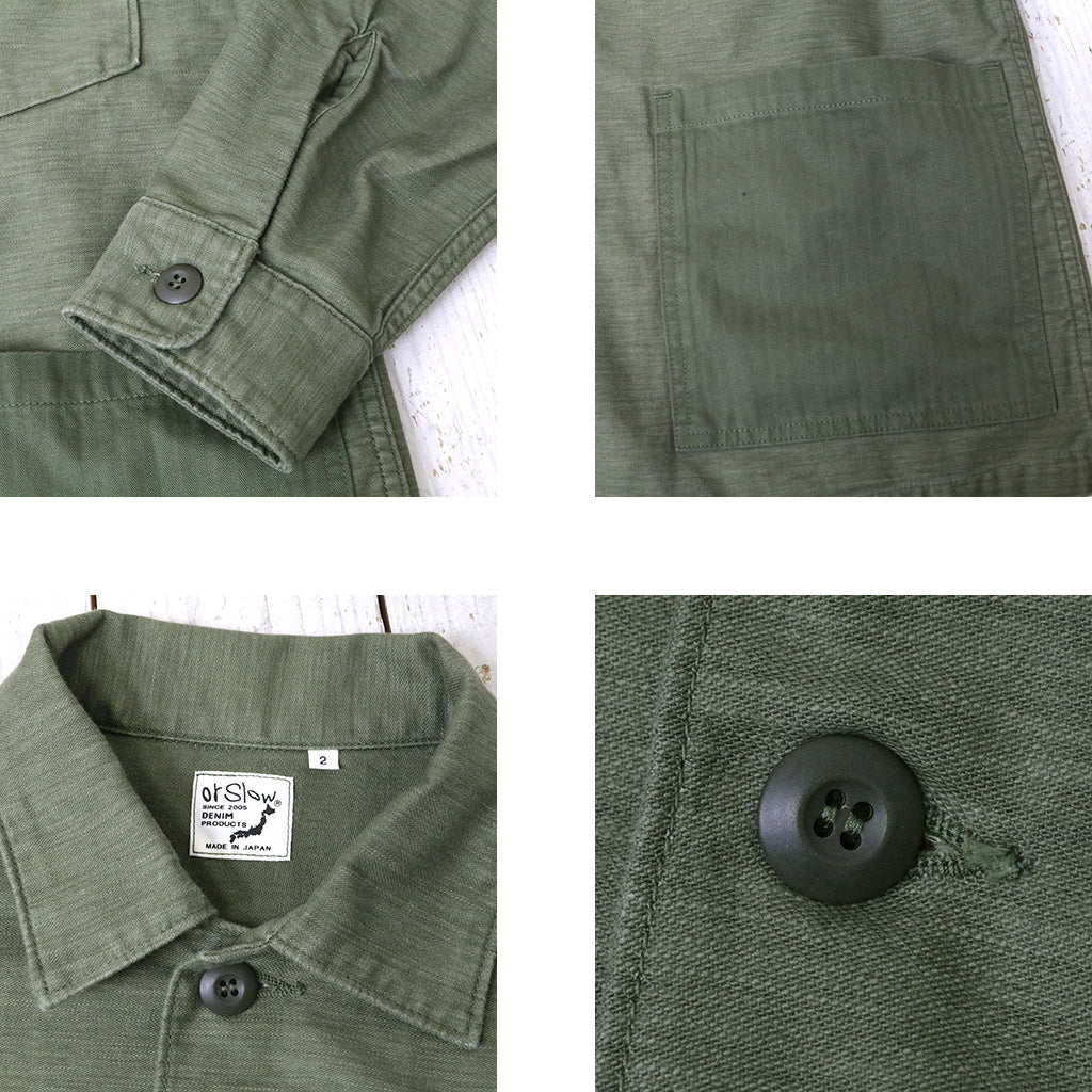 orSlow『4 POCKETS U.S ARMY SHIRT』(DARK OLIVE)