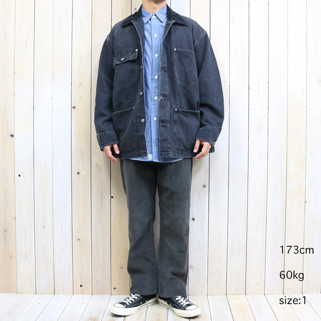 orSlow『RELAX FIT COVERALL』(BLACK DENIM STONE)