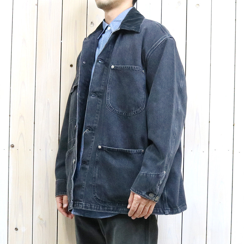 orSlow『RELAX FIT COVERALL』(BLACK DENIM STONE)