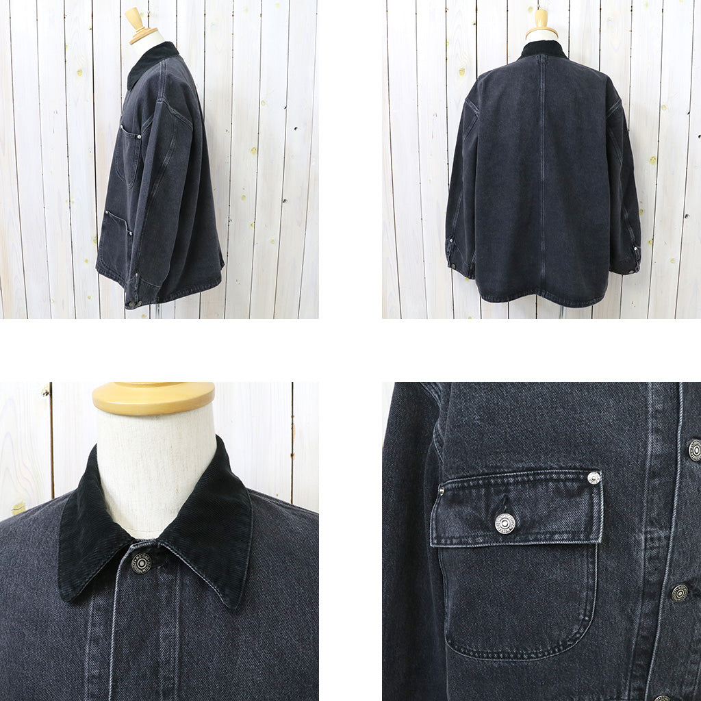 orSlow『RELAX FIT COVERALL』(BLACK DENIM STONE) – Reggieshop
