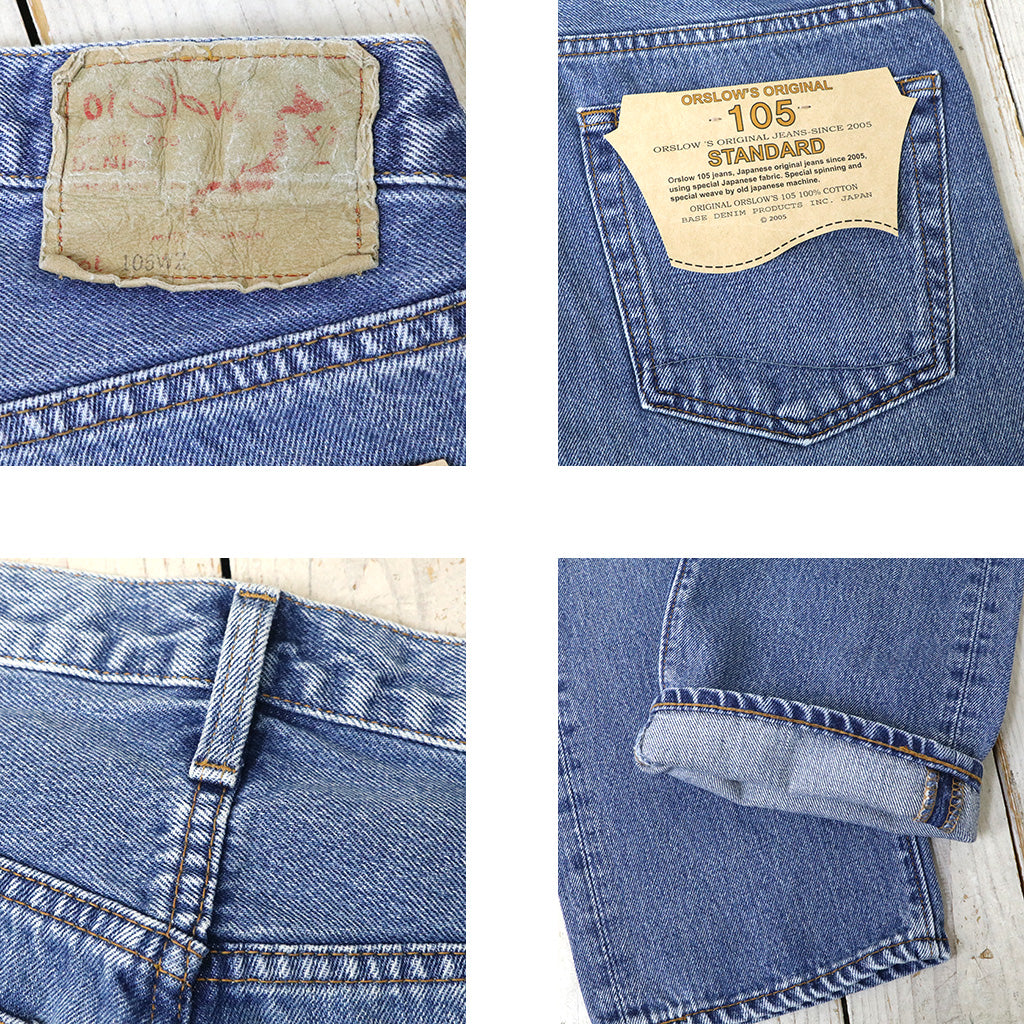 orSlow : SHORT LENGTH 105 90'S DENIM (MID USED) (00-1050WZ-95)