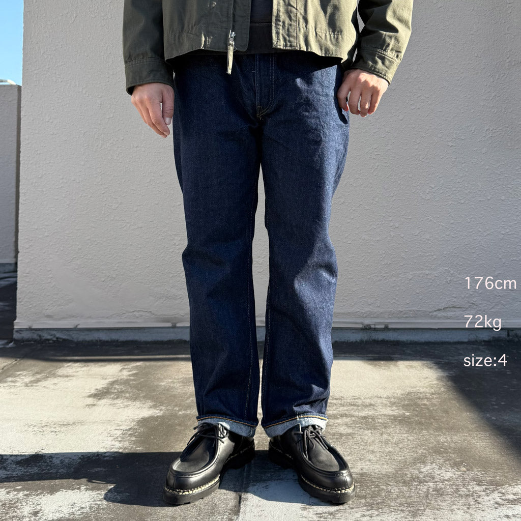 orSlow : SHORT LENGTH 105 STANDARD SELVEDGE DENIM (ONE WASH) (01-1050SL-81)