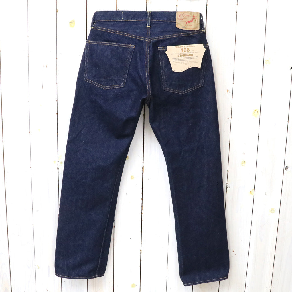 orSlow : SHORT LENGTH 105 STANDARD SELVEDGE DENIM (ONE WASH) (01-1050SL-81)
