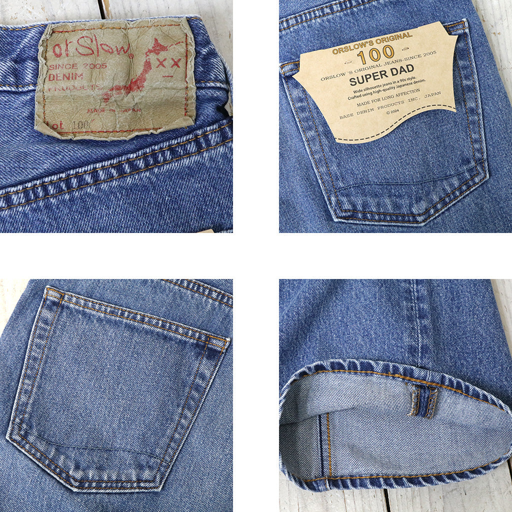 orSlow : SUPER DAD'S DENIM PANTS (DENIM USED) (01-1100W-95)
