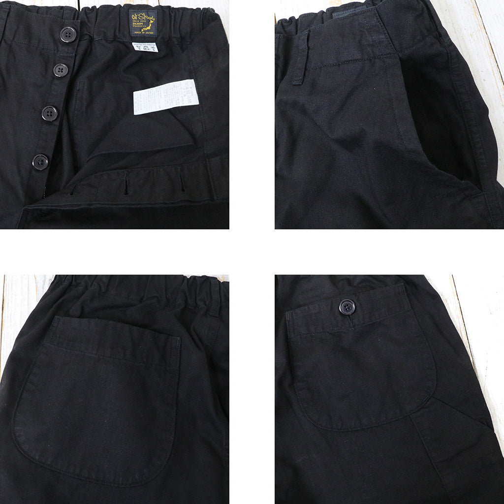 orSlow : FRENCH WORK PANTS (BLACK) (03-5000-61)