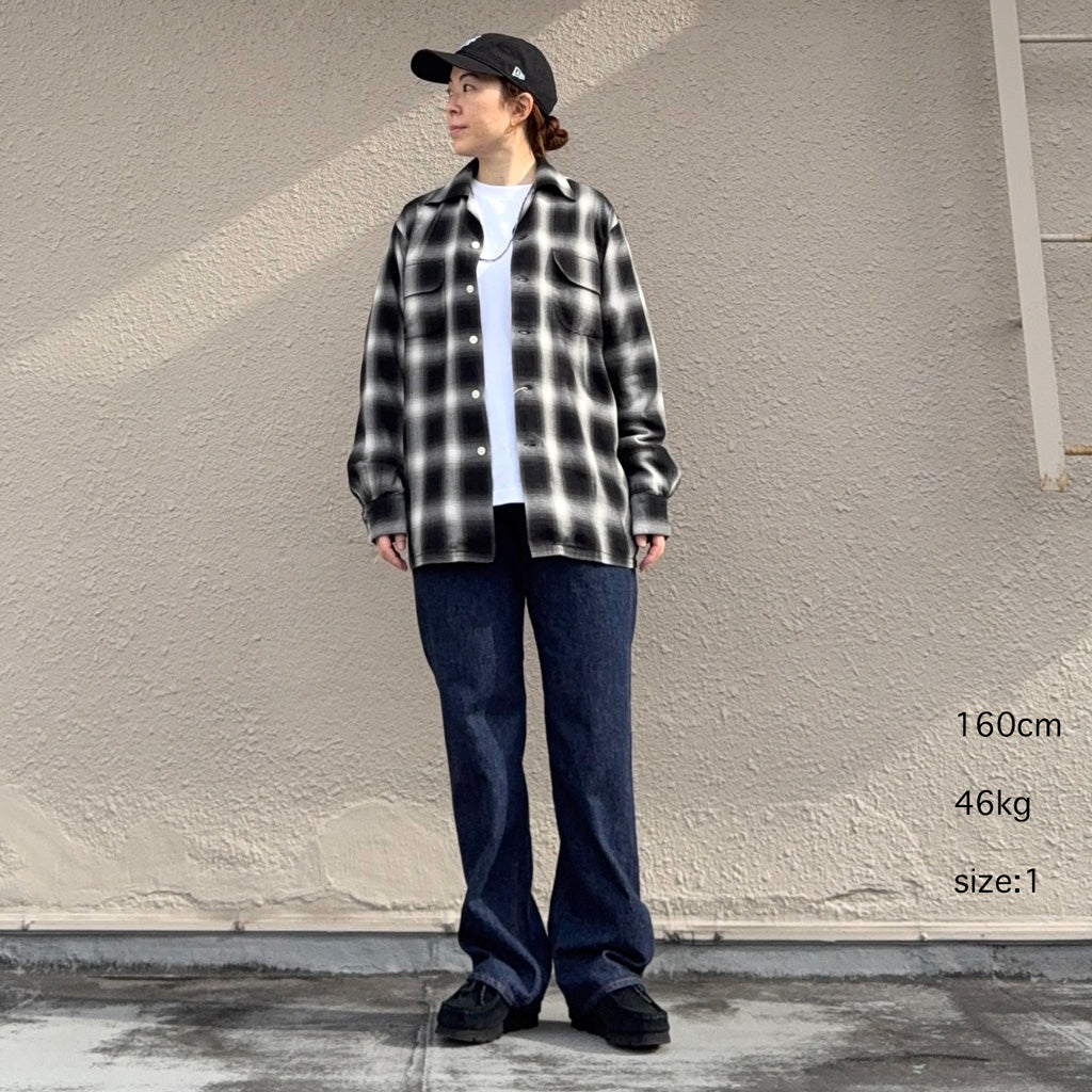 orSlow : OMBRE CHECK SHIRT (BLACK CHECK)