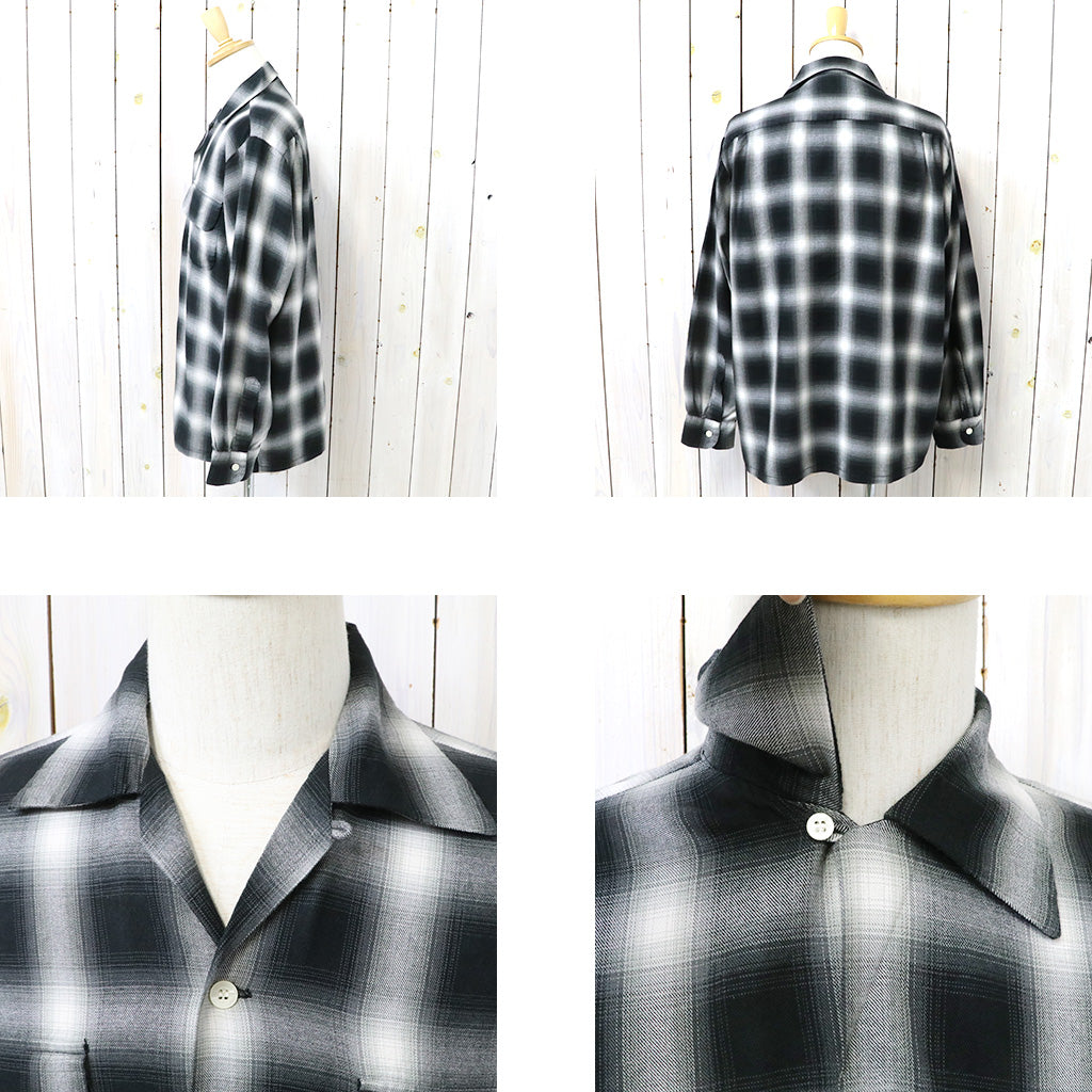 orSlow : OMBRE CHECK SHIRT (BLACK CHECK)