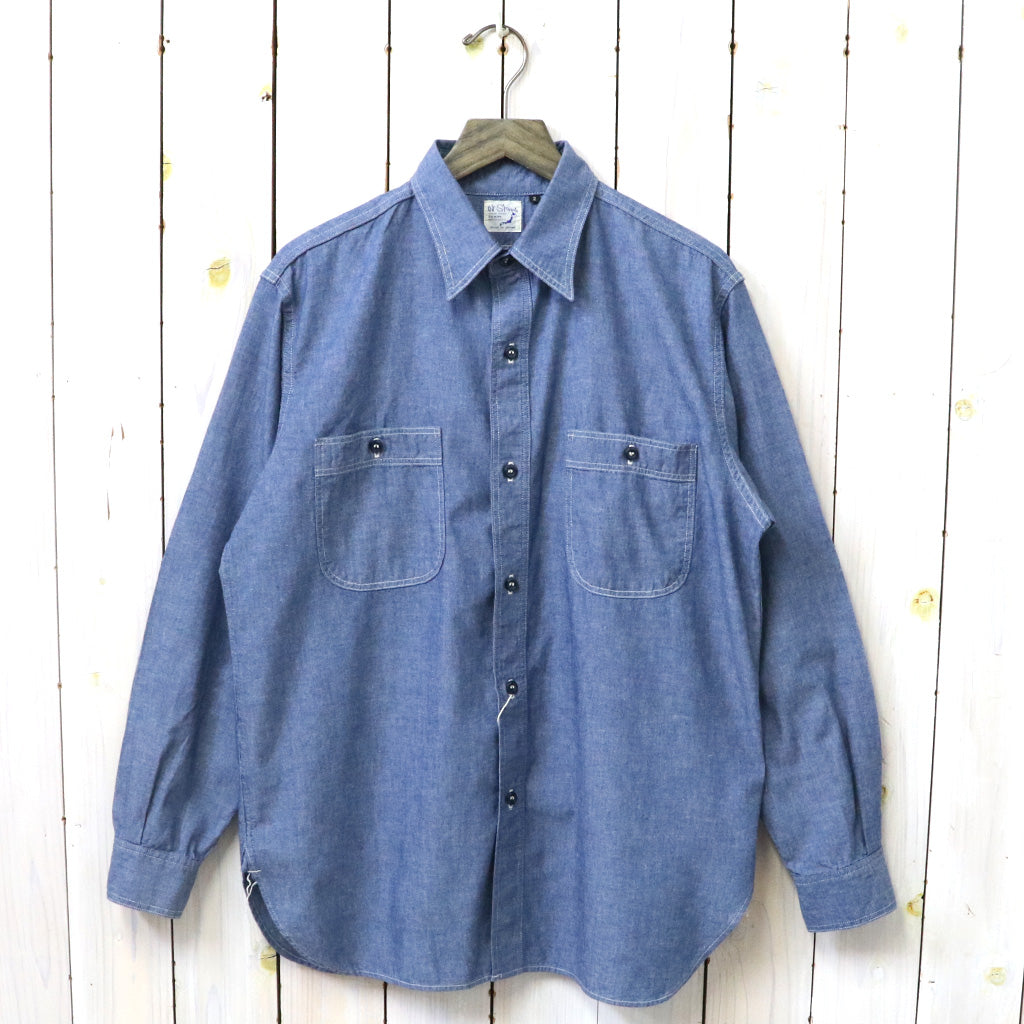 orSlow : RELAX FIT CHAMBRAY WORK SHIRT (CHAMBRAY) (01-8270-84)