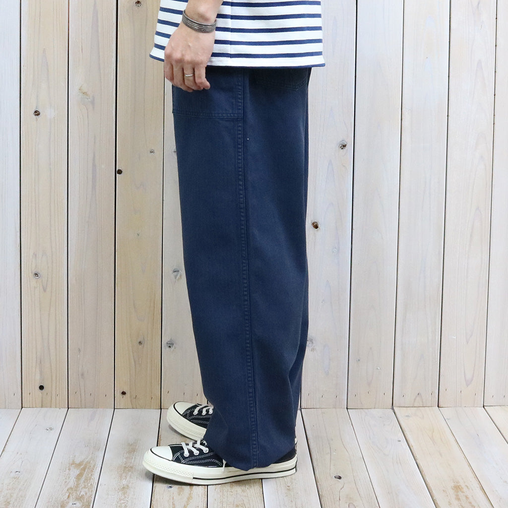 orSlow : HERRINGBONE SUMMER FATIGUE PANTS (NAVY)