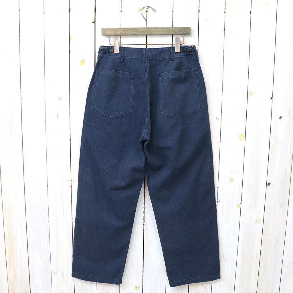 orSlow : HERRINGBONE SUMMER FATIGUE PANTS (NAVY)