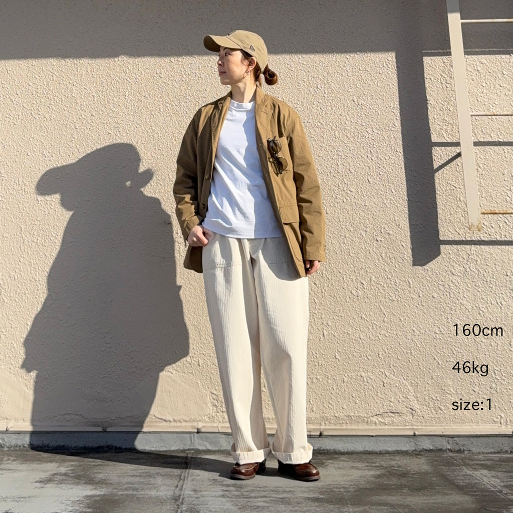 orSlow : HERRINGBONE SUMMER FATIGUE PANTS (ECRU)