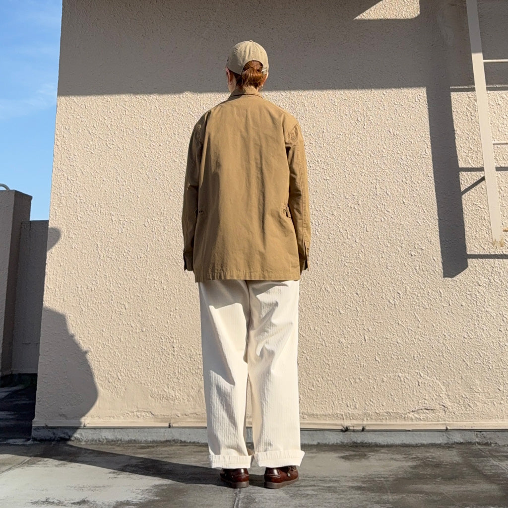 orSlow : HERRINGBONE SUMMER FATIGUE PANTS (ECRU)