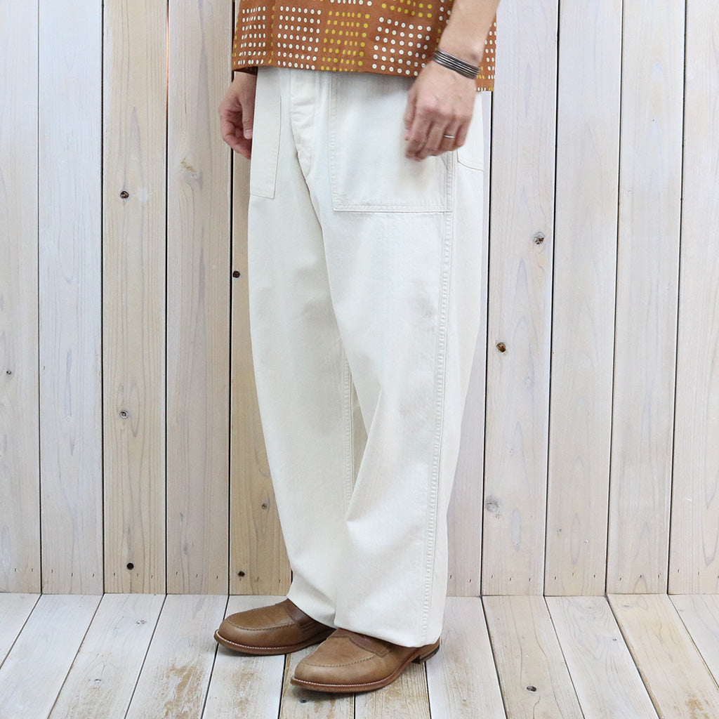 orSlow : HERRINGBONE SUMMER FATIGUE PANTS (ECRU)
