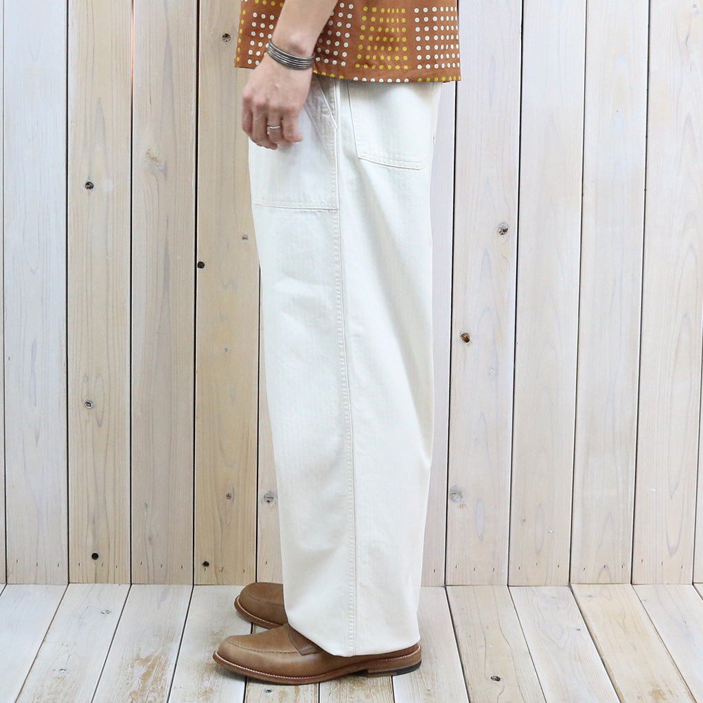 orSlow : HERRINGBONE SUMMER FATIGUE PANTS (ECRU)