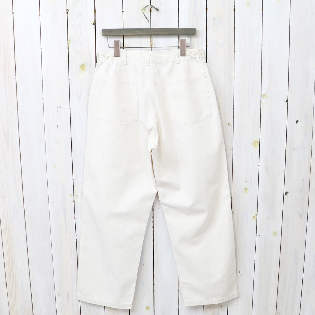 orSlow : HERRINGBONE SUMMER FATIGUE PANTS (ECRU)