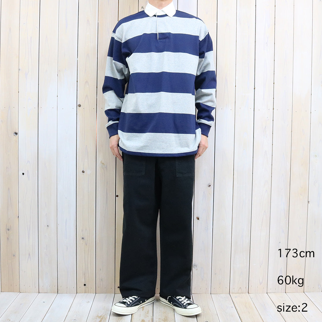 orSlow : HERRINGBONE SUMMER FATIGUE PANTS (BLACK)