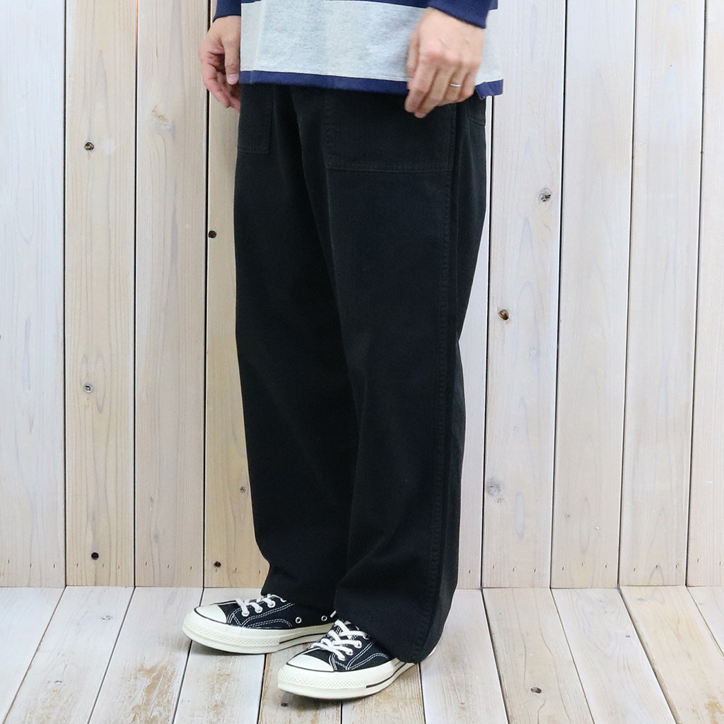orSlow : HERRINGBONE SUMMER FATIGUE PANTS (BLACK)