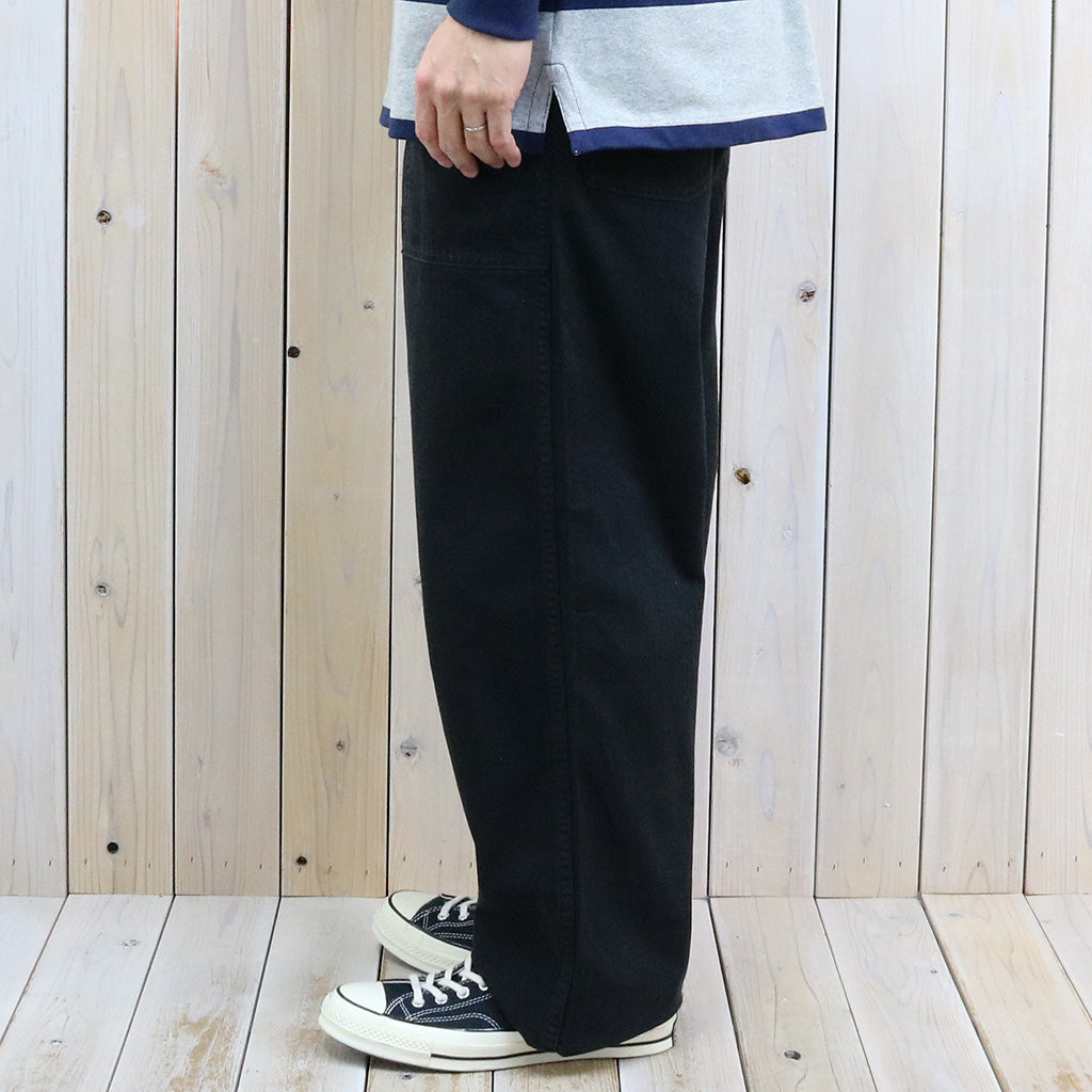 orSlow : HERRINGBONE SUMMER FATIGUE PANTS (BLACK)