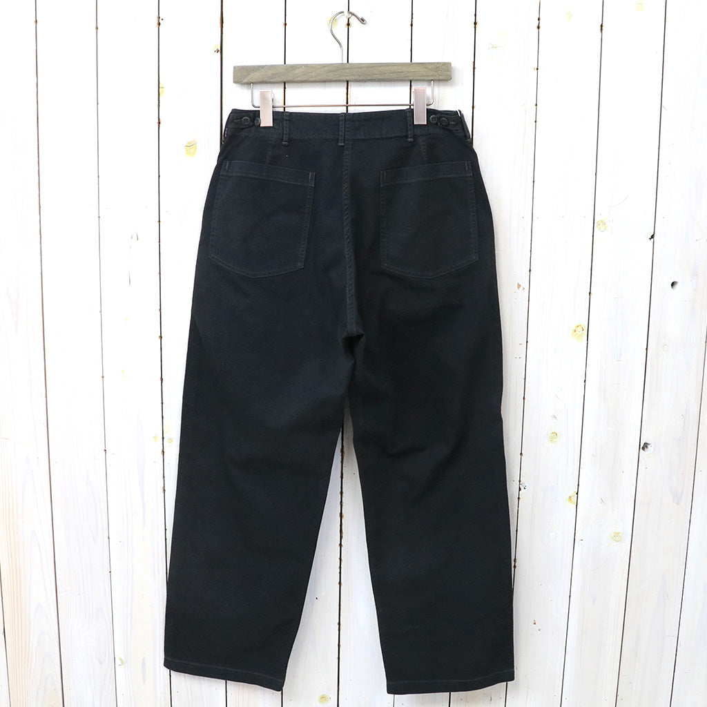 orSlow : HERRINGBONE SUMMER FATIGUE PANTS (BLACK)