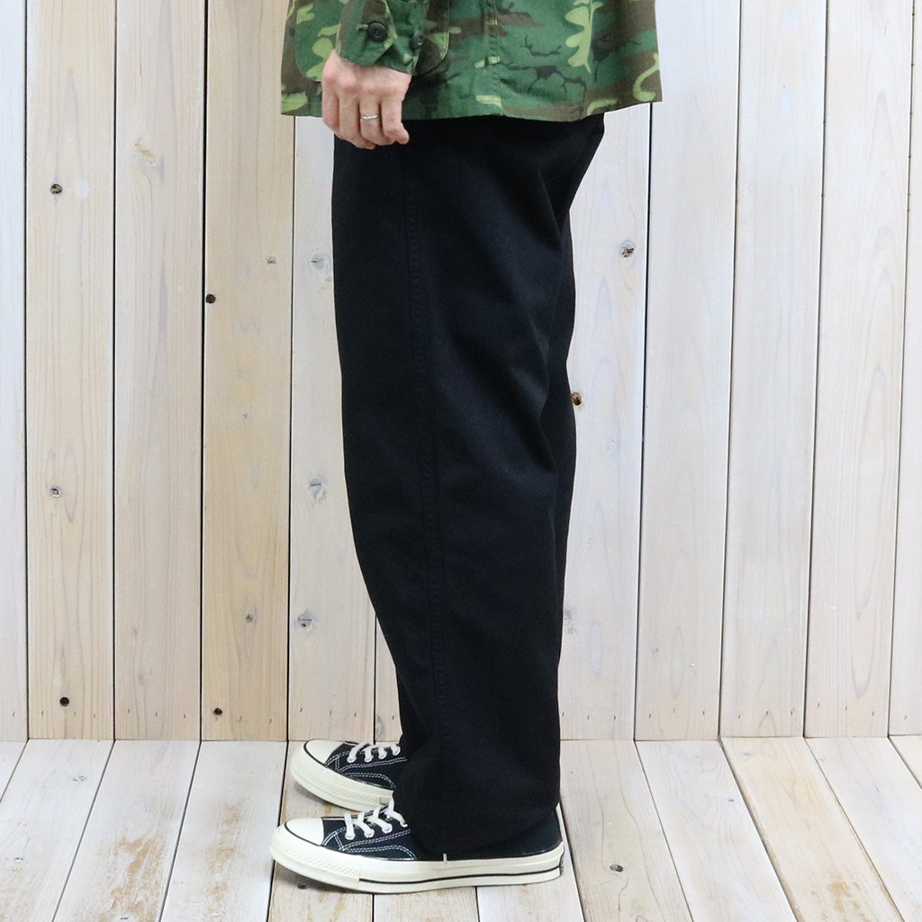 orSlow : WIDE FIT FRENCH WORK PANTS (BLACK)
