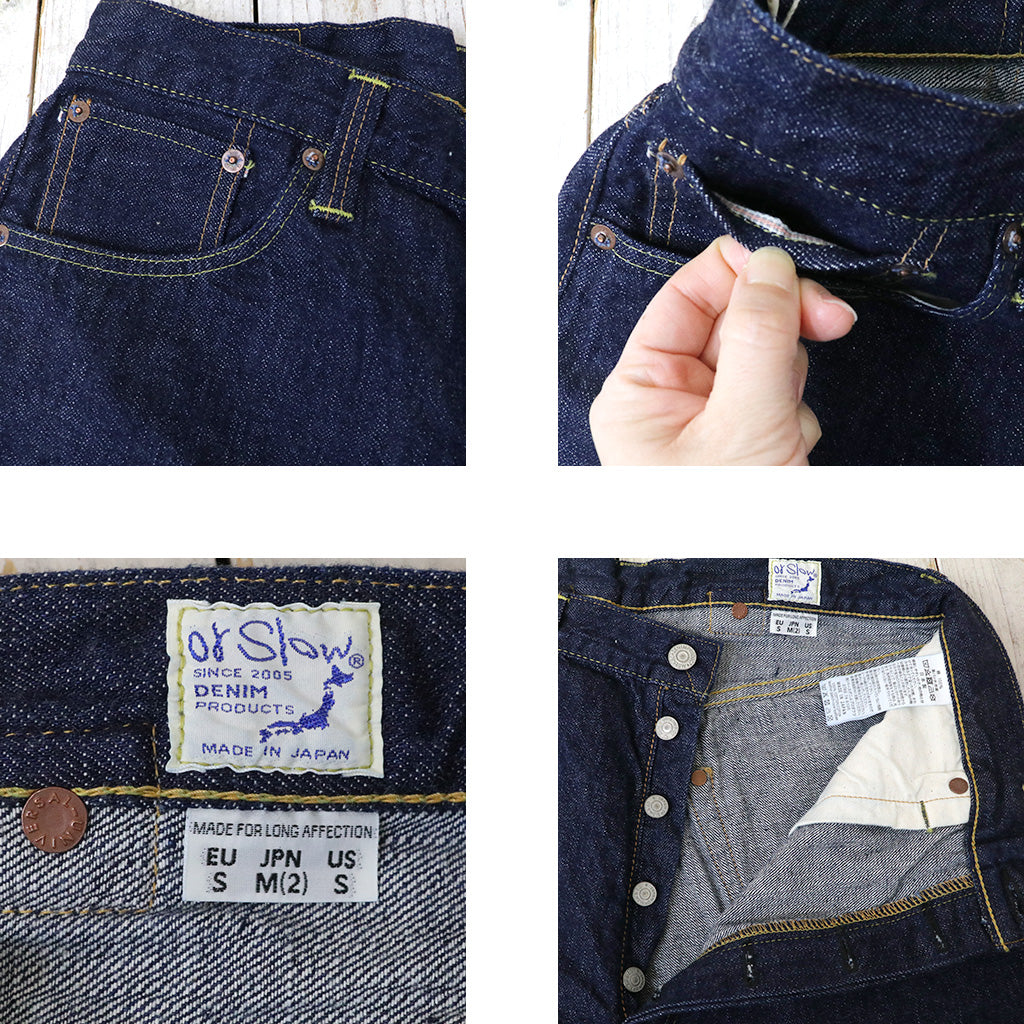 orSlow : GRAND DAD'S FIT DENIM PANTS (ONE WASH) (01-1011-81)