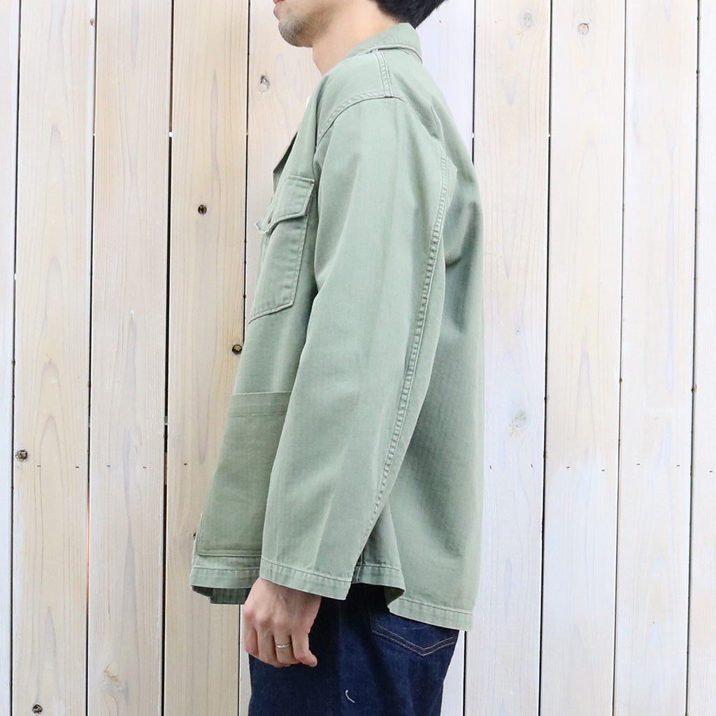 orSlow : 4 POCKETS U.S ARMY SHIRT JACKET (GREEN)