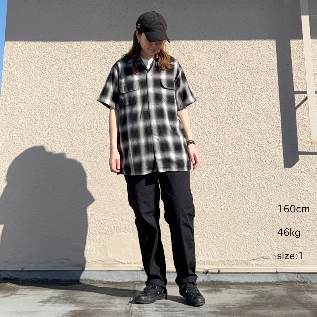 orSlow『OMBRE CHECK SHORT SLEEVE SHIRT』(BLACK CHECK)