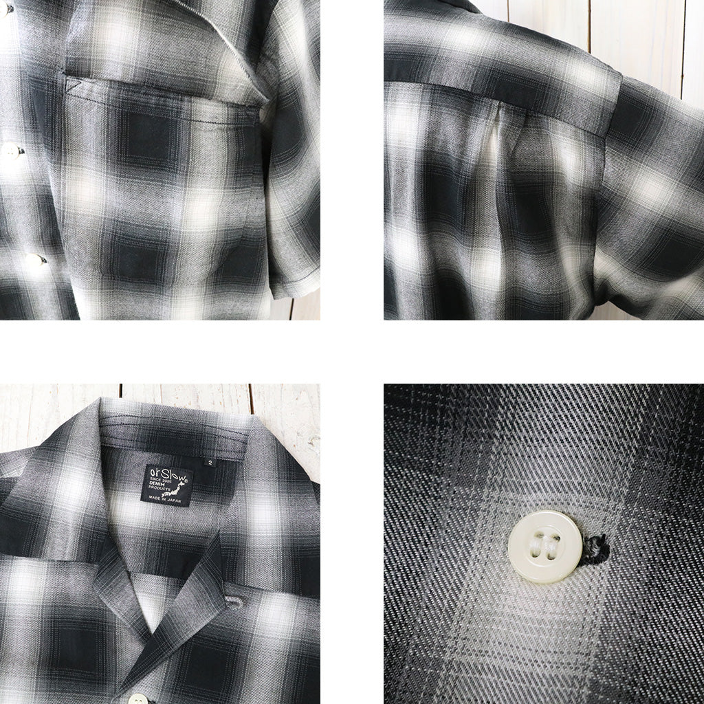 orSlow『OMBRE CHECK SHORT SLEEVE SHIRT』(BLACK CHECK)