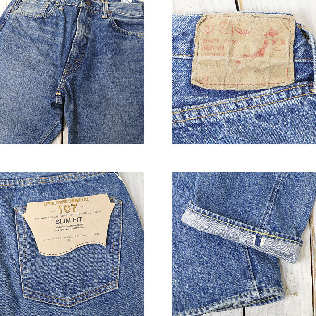 orSlow : SHORT LENGTH 107 IVY FIT SELVEDGE DENIM (2YEAR WASH)