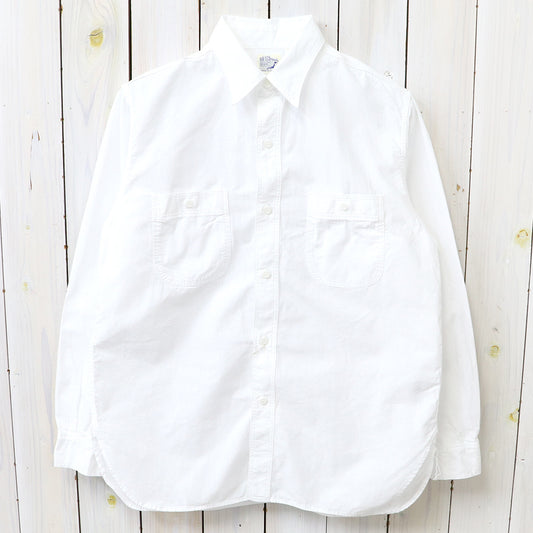 orSlow : RELAX FIT WHITE CHAMBRAY WORK SHIRT (WHITE) (01-8270-69)