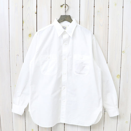 orSlow : RELAX FIT WHITE CHAMBRAY WORK SHIRT (WHITE) (01-8270-69)