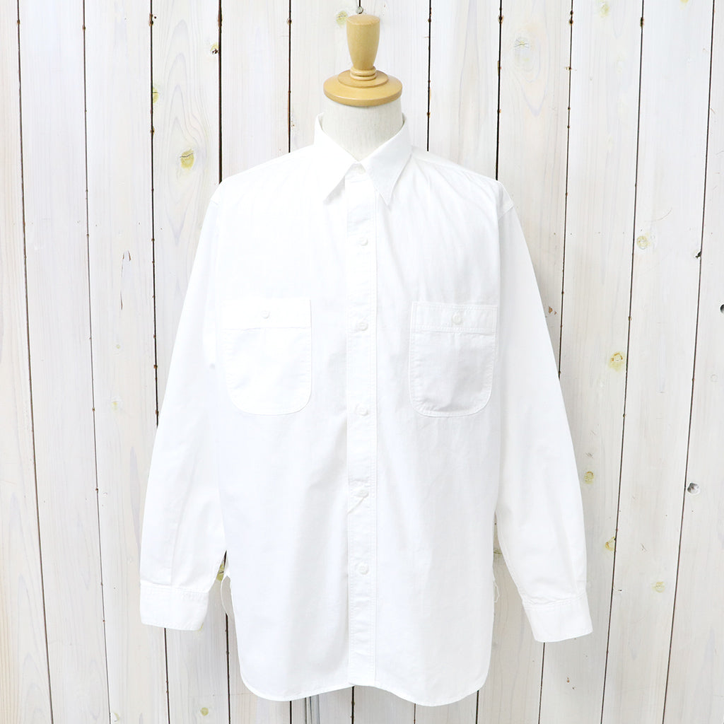 orSlow : RELAX FIT WHITE CHAMBRAY WORK SHIRT (WHITE) (01-8270-69)