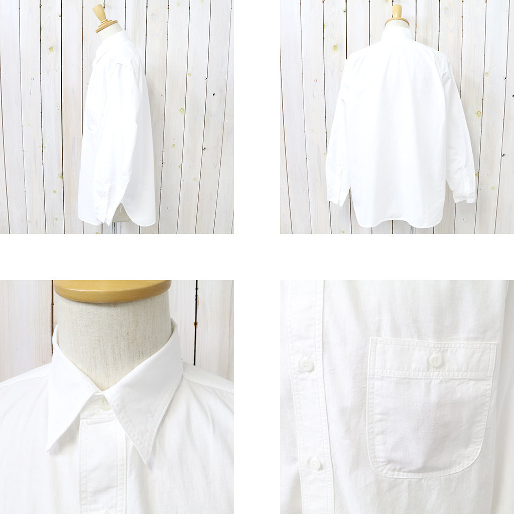 orSlow : RELAX FIT WHITE CHAMBRAY WORK SHIRT (WHITE) (01-8270-69)