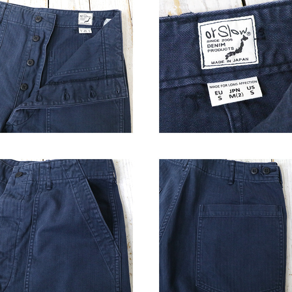 orSlow : SUMMER FATIGUE SHORTS (NAVY)