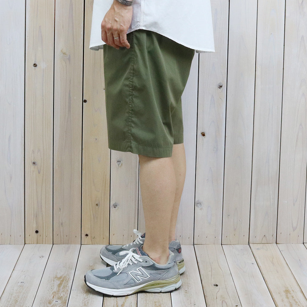 orSlow : WIDE FIT NEW YORKER SHORTS (ARMY GREEN)