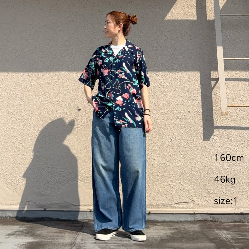 orSlow : WIDE FIT 30'S PAINTER PANTS (DENIM USED) (01-5126-95)