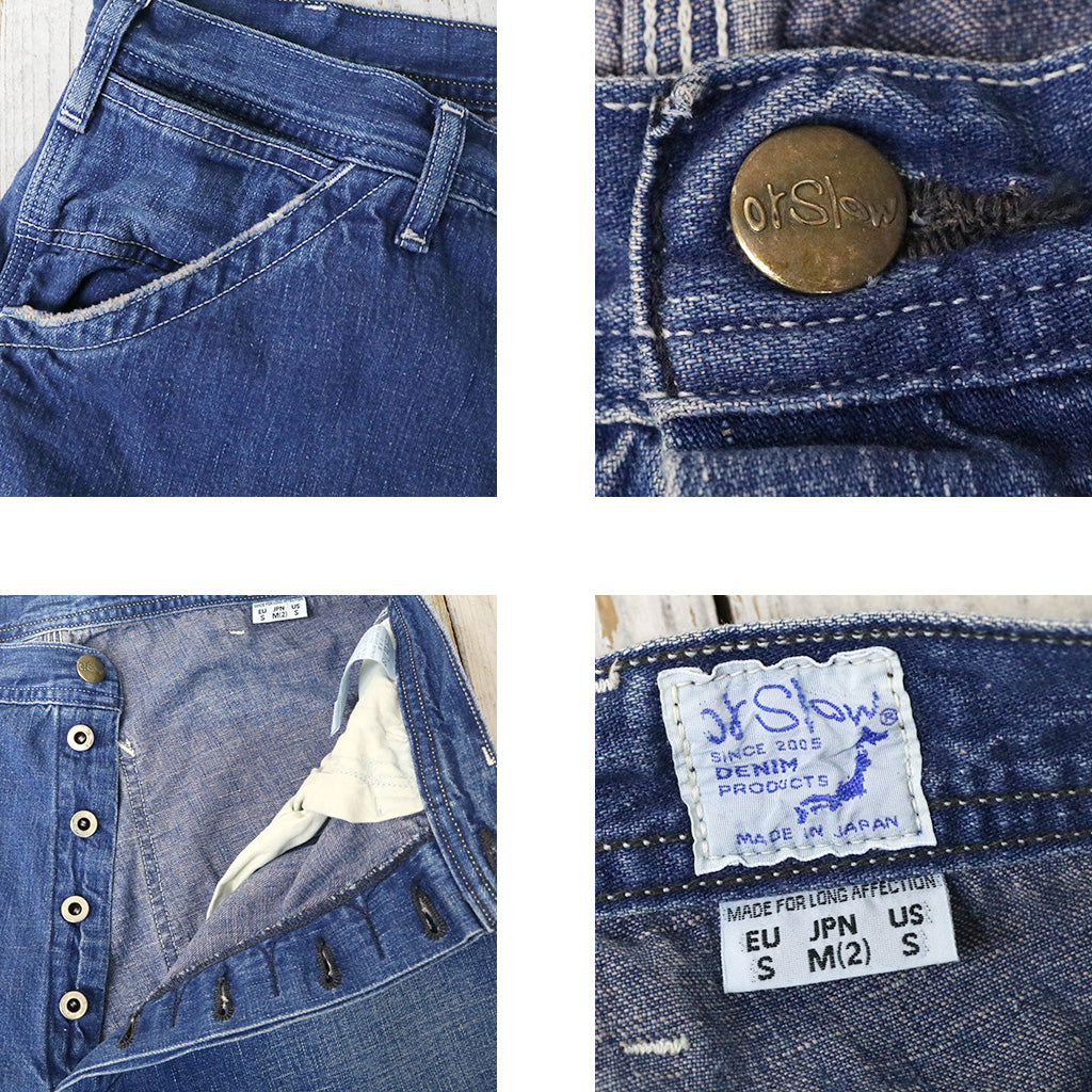 orSlow : WIDE FIT 30'S PAINTER PANTS (DENIM USED) (01-5126-95)