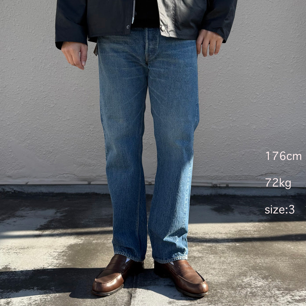 orSlow : SHORT LENGTH 105 STANDARD SELVEDGE DENIM (2YEAR WASH) (01-1050SL-84)
