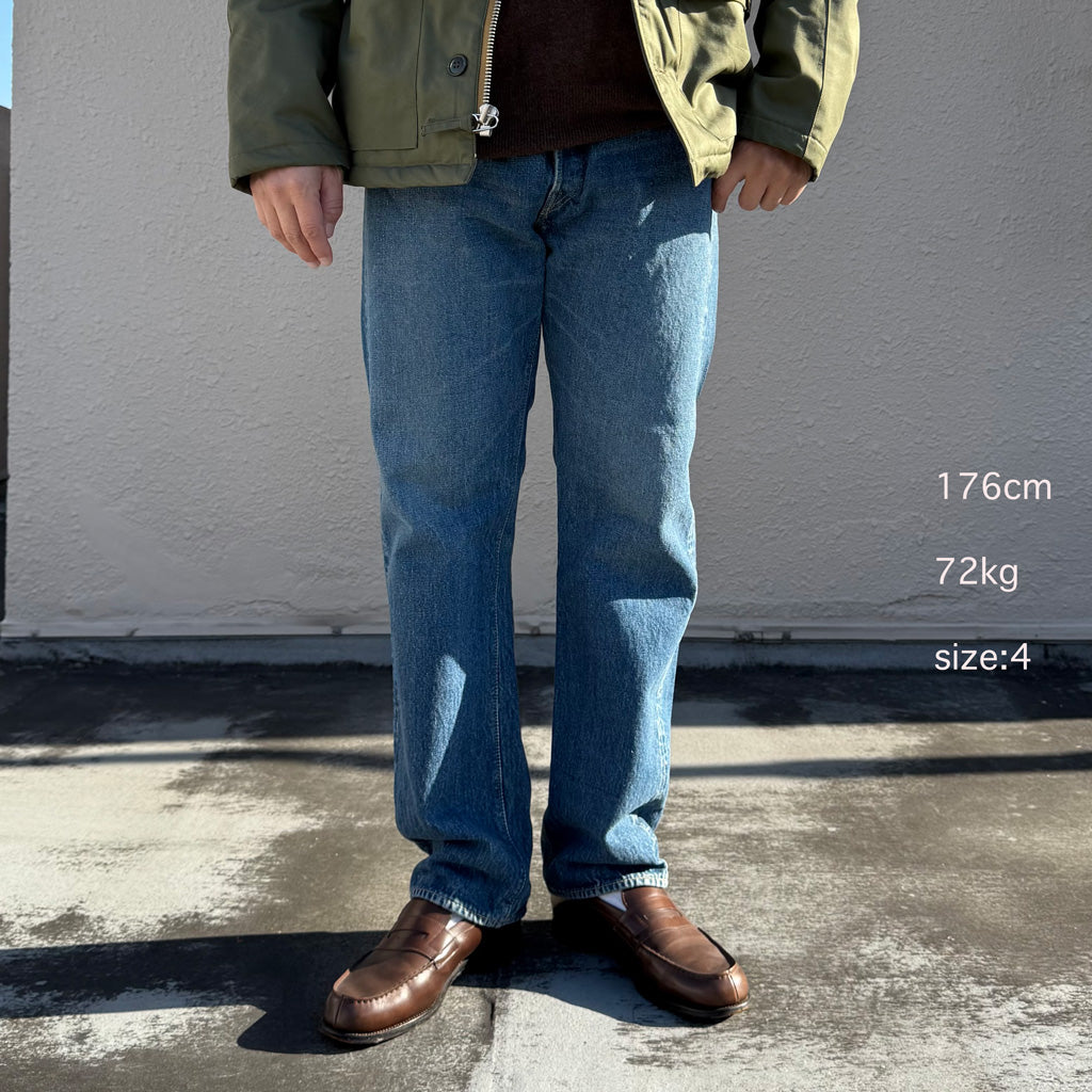 orSlow : SHORT LENGTH 105 STANDARD SELVEDGE DENIM (2YEAR WASH) (01-1050SL-84)