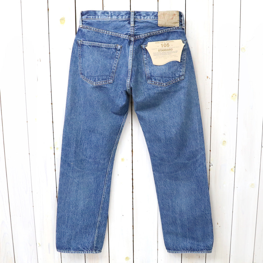 orSlow : SHORT LENGTH 105 STANDARD SELVEDGE DENIM (2YEAR WASH) (01-1050SL-84)
