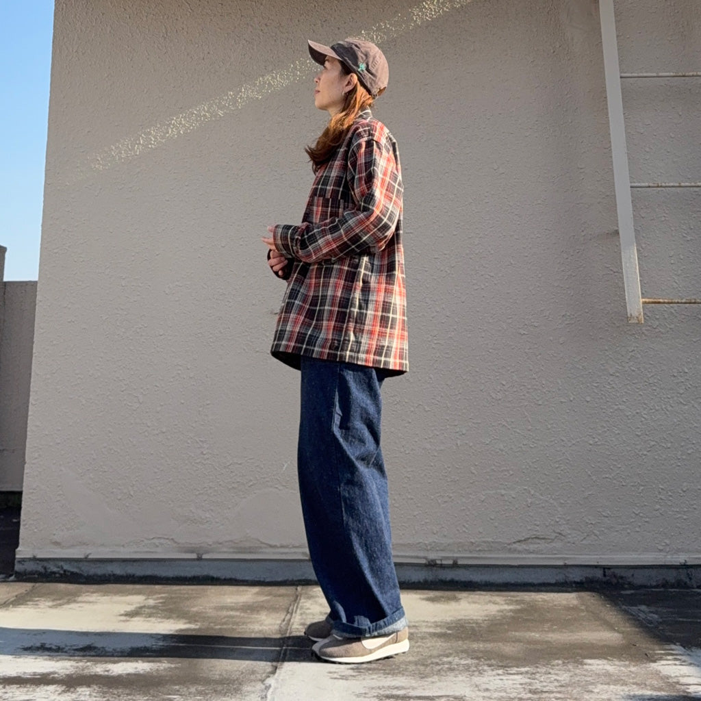 orSlow : WIDE FIT US NAVY DENIM UTILITY PANTS (ONE WASH) (01-V5130-81)