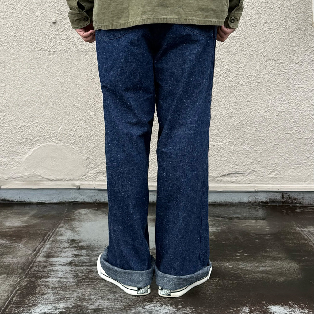 orSlow : WIDE FIT US NAVY DENIM UTILITY PANTS (ONE WASH) (01-V5130-81)