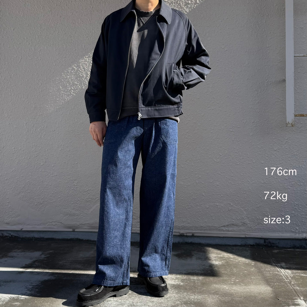 orSlow : WIDE FIT US NAVY DENIM UTILITY PANTS (ONE WASH)