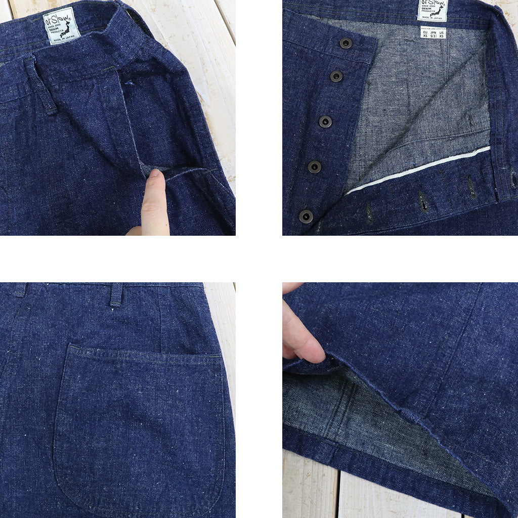 orSlow : WIDE FIT US NAVY DENIM UTILITY PANTS (ONE WASH) (01-V5130-81)