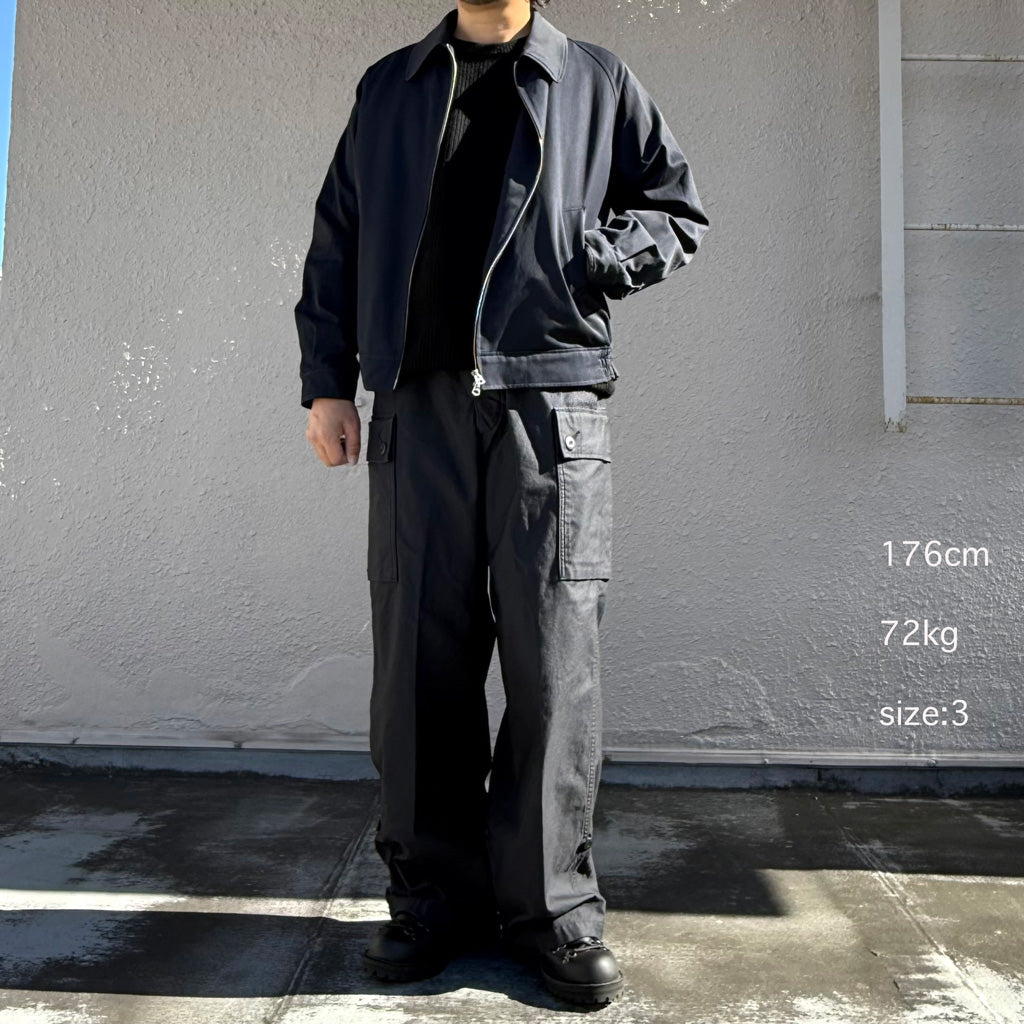 orSlow : WIDE FIT CARGO PANTS (NAVY)