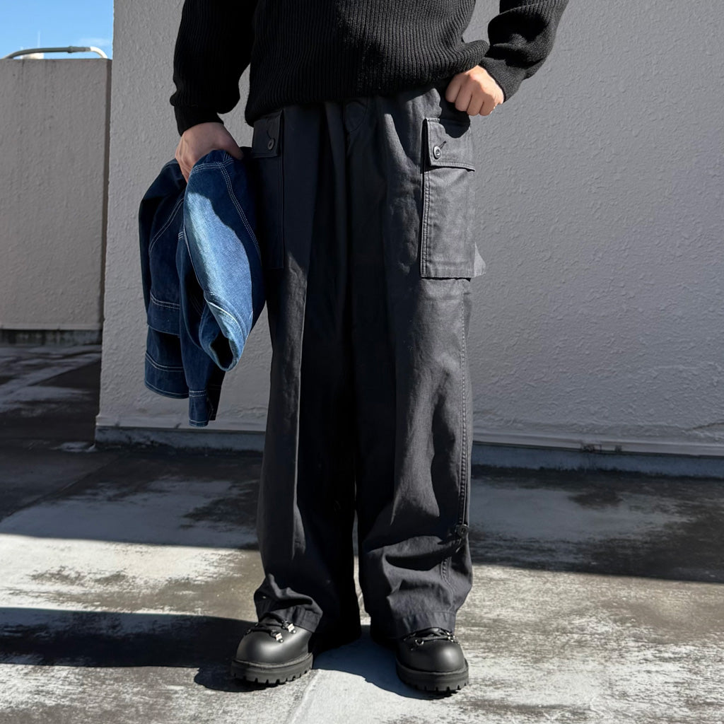 orSlow : WIDE FIT CARGO PANTS (NAVY)