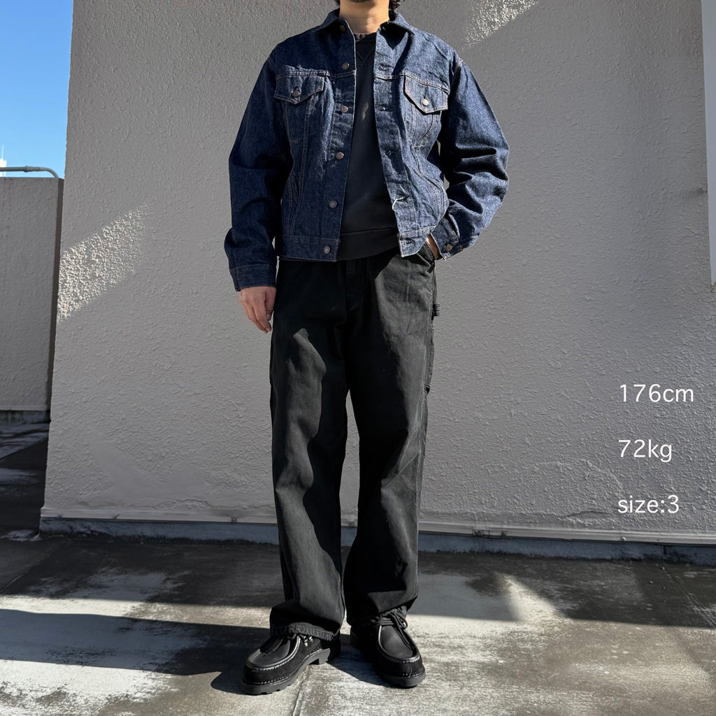 orSlow : DAD'S FIT OXFORD PAINTER PANTS (BLACK)